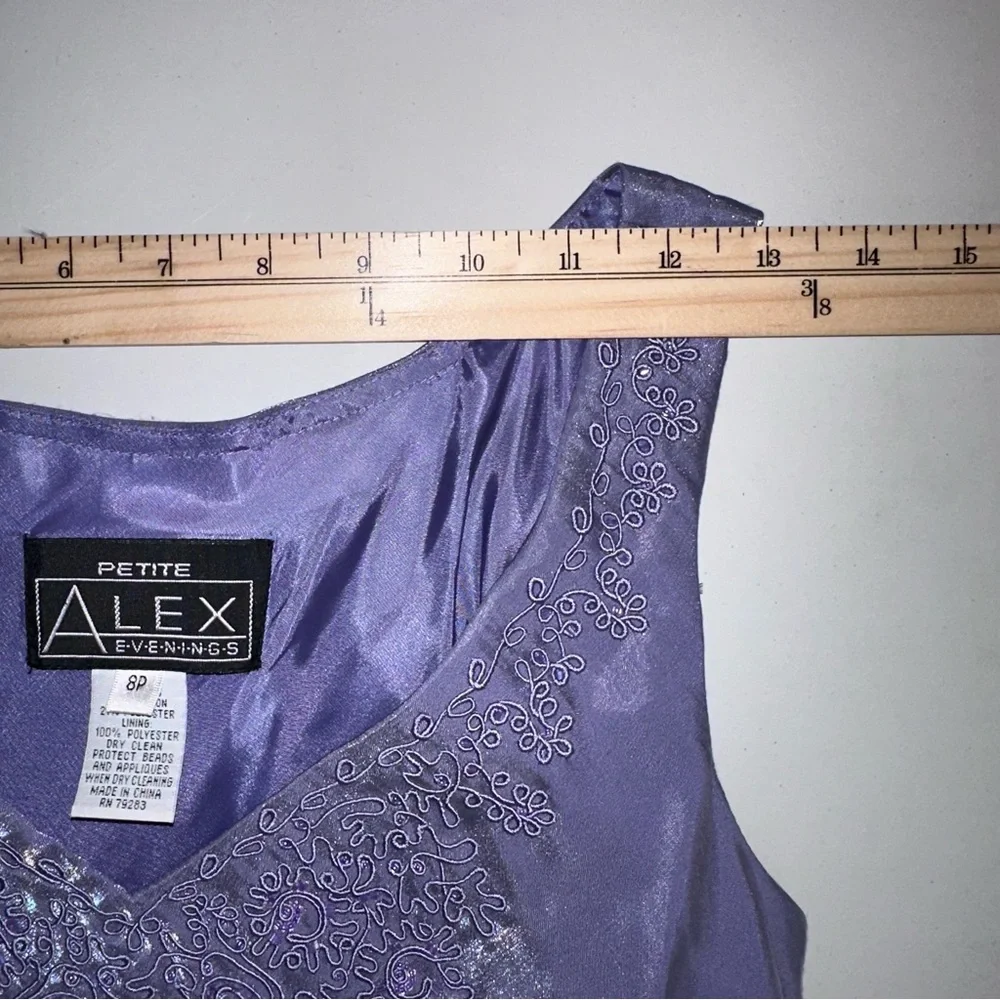 Alex‎ Evenings Petite Dress And Bolero Jacket Sz 8P Gown Mother Of The Bride